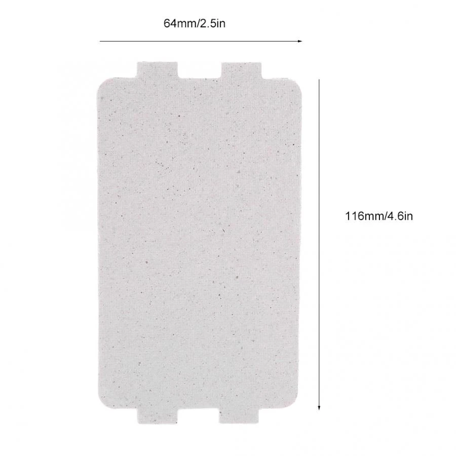 5PCS Microwave Oven Mica Plate Sheet 116*64 MM Replacement Part  For Midea N05 20 Accessory  For Using In Home Appliances