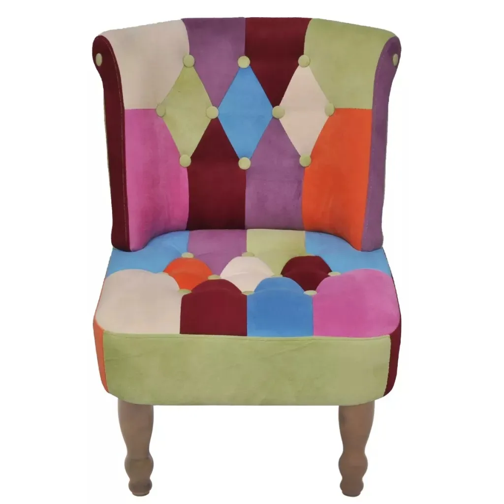 

VidaXL French Style Armchair With Patchwork Design 240809