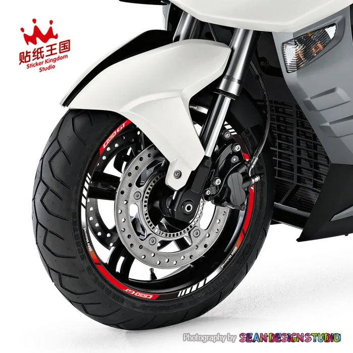 For BMW C400X C400GT C650GT C600 Sport Motorcycle Wheel Reflective Rim Sticker Decal