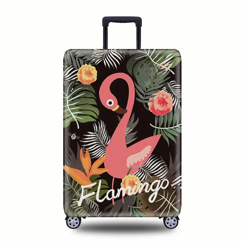 

Flamingo Stretch Luggage Cover Travel Suitcase Protective Cover for Trunk Case Apply To 18''-32'' Suitcase Cover
