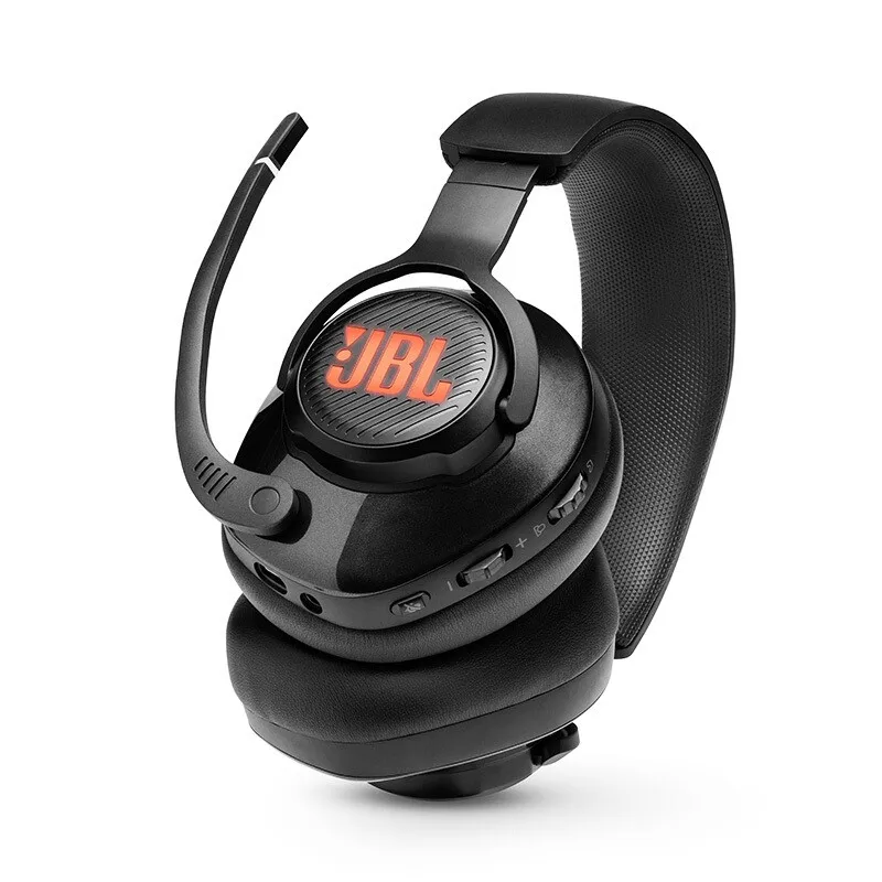 JBL Quantum 400 USB over ear gaming headset with game chat dial