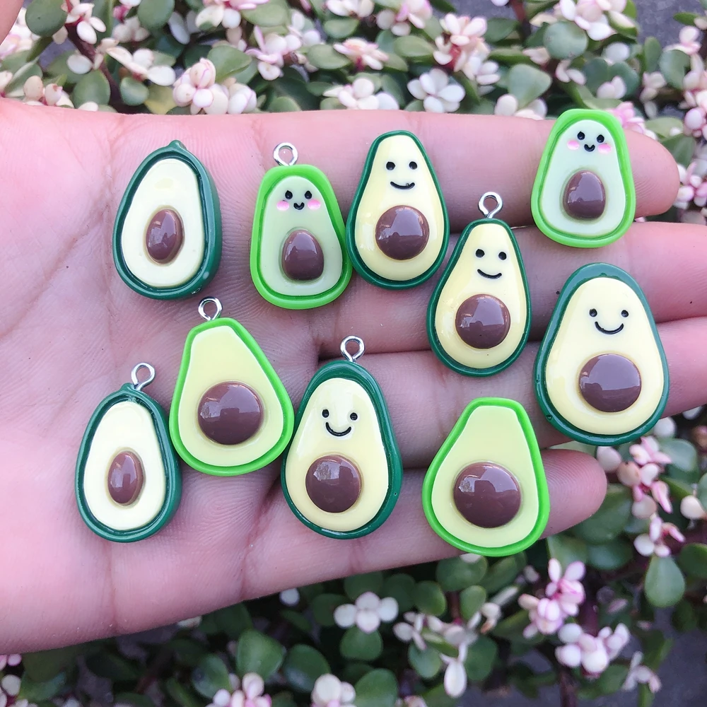 Kawaii авокадо подвески для ювелирные изделия изготовление браслетов ожерелье