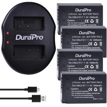 

4x 7.4V 1040mAh LP-E17 LP E17 Replacement Camera Battery + USB Charger for canon EOS Rebel T6i 750D T6s 760D M3 8000D Kiss X8i