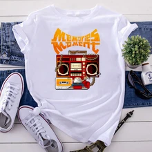 Best Offers Cartoon Image Womens T-Shirt Of Radio Tape Funny Print T Shirts For Women Goth Vintage Woman Tshirts Fashion Gothic Clothing Best Offers Cartoon Image Womens T-Shirt Of Radio Tape Funny Print T Shirts For Women Goth Vintage Woman Tshirts Fashion Gothic Clothing