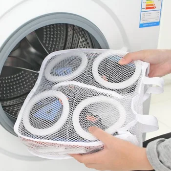 

Mesh Net Pouch Laundry Washing Bag Shoes Machine Cleaning Special Care Case Shoe Protector Organizer Household Laundry Supplies
