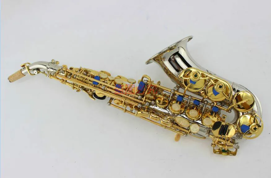 Сопрано-саксофон MARGEWATE никелевый корпус золотой ключ плоский сопрано Sax