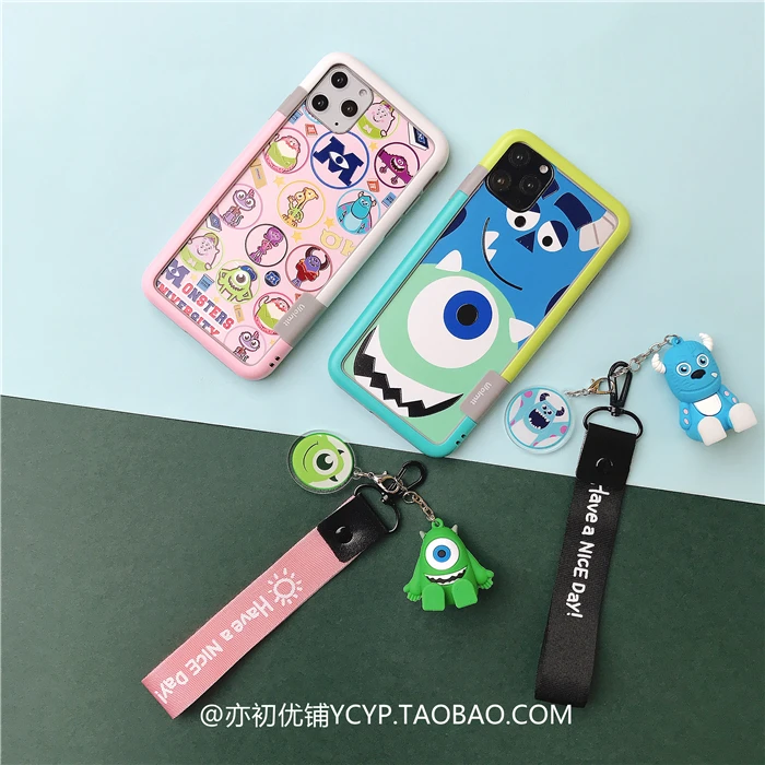 Для iphone 11 pro Max Cardcaptor Sakura закаленное стекло flim+ мягкий бампер для iphone XS Max XR 7 6S 8plus чехол с принтом "Сейлор Мун"+ 2 ремешка