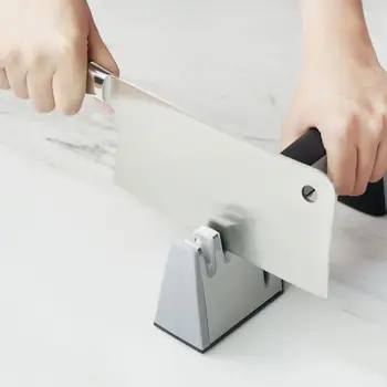 

4-in-1 Kitchen Knife and Scissor Sharpener 3 Stage Diamond Handheld Sharpening Tools Knife Sharpener Manual system Help Repair