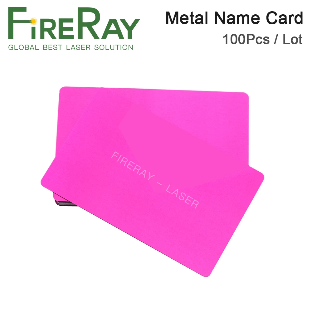 Fireray 100 шт./лот визитная карточка Многоцветный алюминиевый сплав металлический