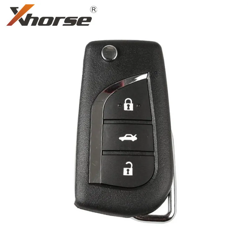 Xhorse XKTO00EN проводной дистанционный ключ VVDI2 для Toyota Тип 3 кнопки универсальный 5