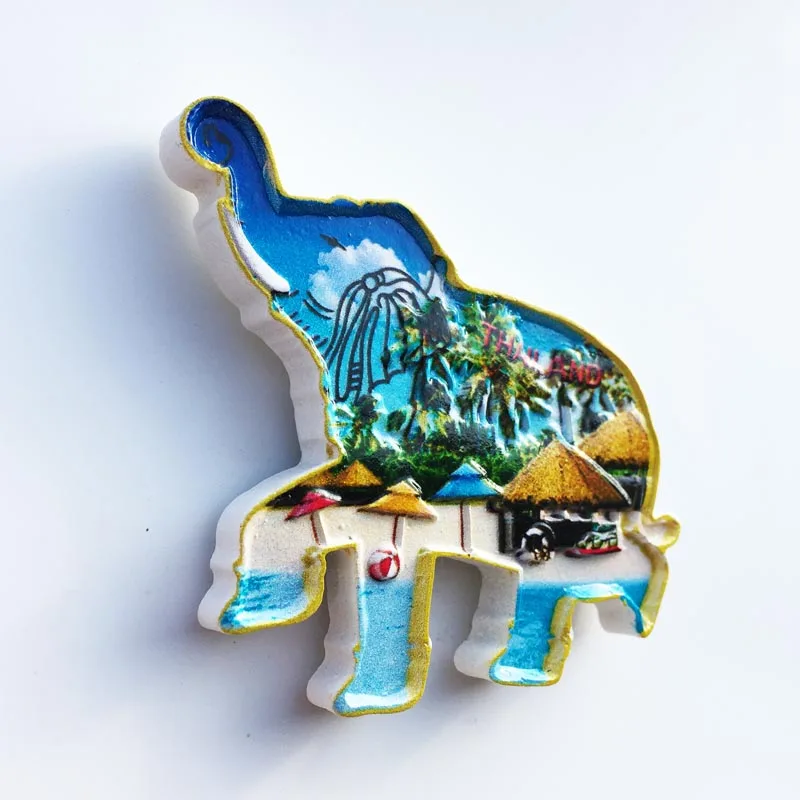 Тайский магнит на холодильник туристические сувениры из смолы украшение для