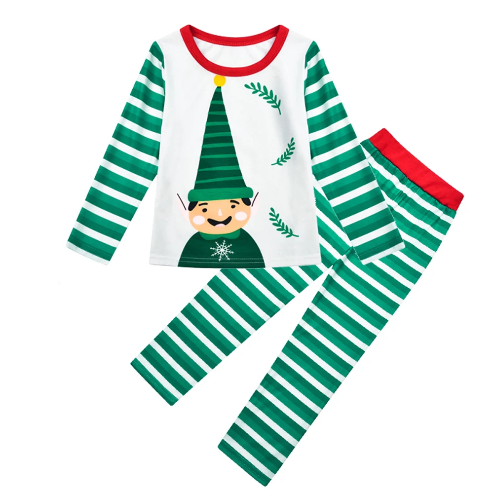 Рождественский семейный пижамный комплект; Рождественская одежда; новогодний костюм; домашняя одежда для сна; Новинка; одинаковые Семейные комплекты для мамы и папы