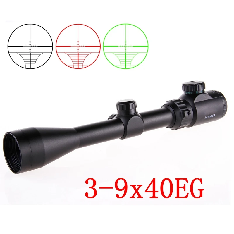 3-9x40E прицел страйкбол стрелковая телескопическая прицел охотничий прицел с 11 мм или 20 мм бесплатно рельсовые крепления для стрельбы из оружия