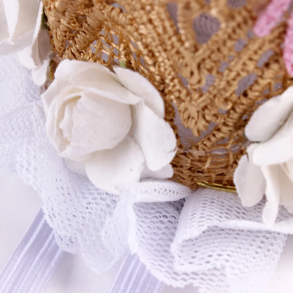 Newborn Crown Headband Princess Crown lace flower headband Baby Girls Hair Band Children Photo Props Hair Accessories