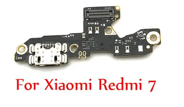 USB плата с зарядным портом для Xiaomi Redmi 7 7A Note 6 7 8 Pro док-разъем зарядное устройство с микрофоном микрофон гибкий кабель - Цвет: Redmi 7 Copy
