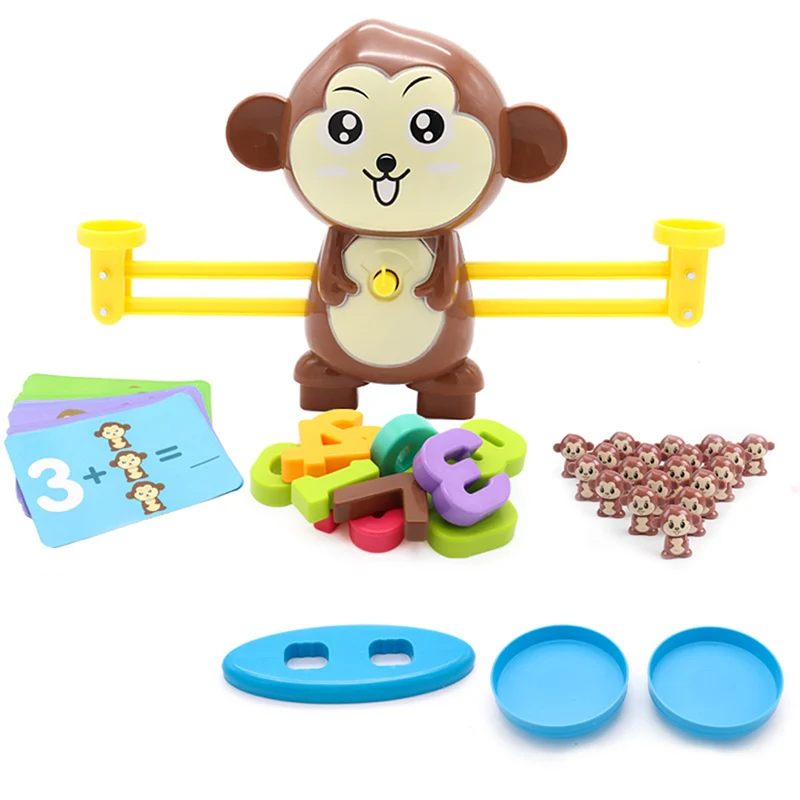 

Fun Math Kiddie Scale Calculator Cartoon Monkey Intelligence Early Education Toy AN88