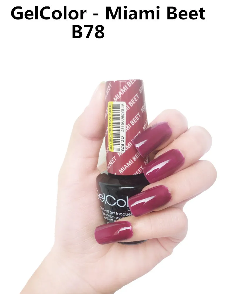 B78 Miami Beet 15 мл УФ светодиодный Гель лак Vernis Перманентный стойкий блеск для дизайна