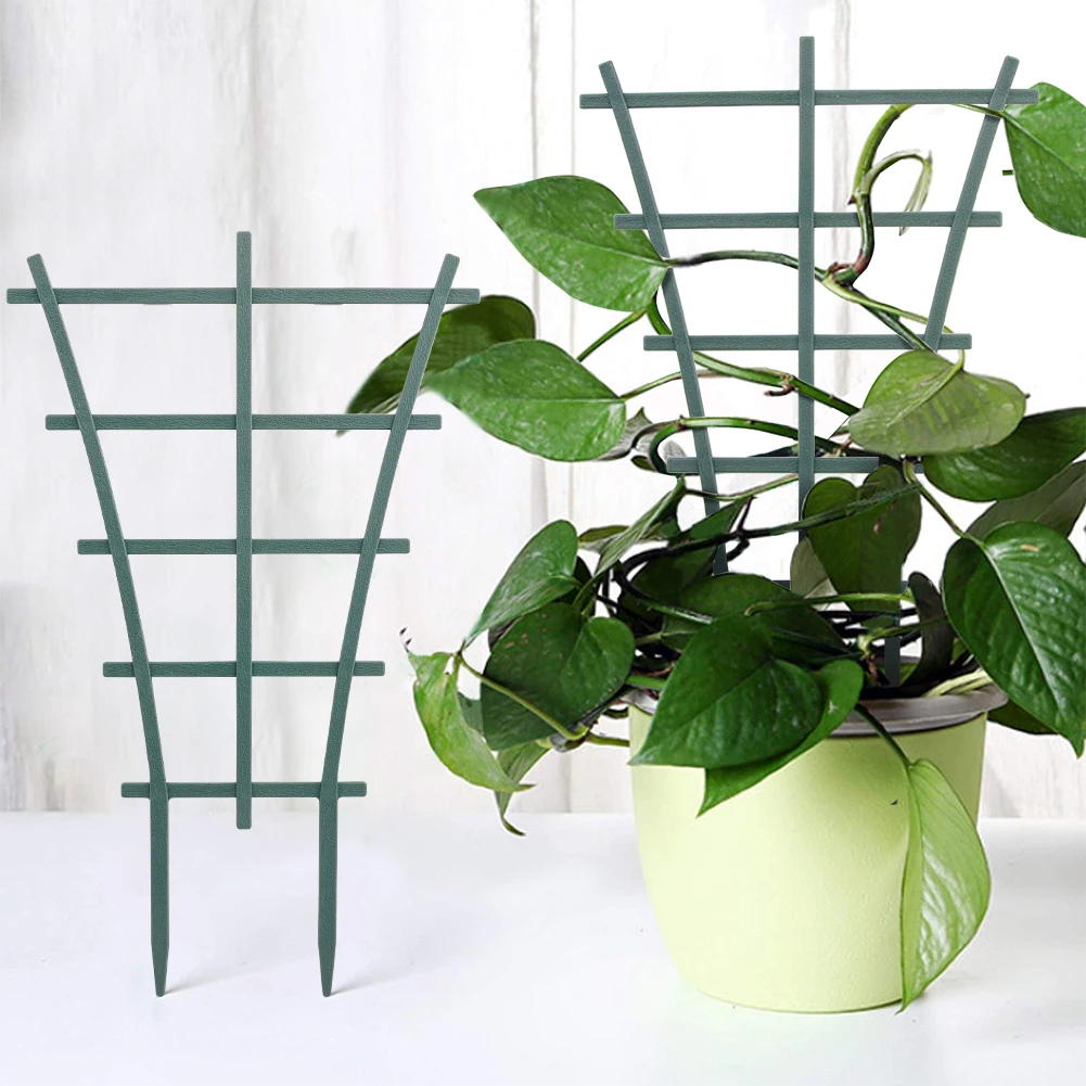 

2pcs DIY Plastic Plant Support for Garden Vines Fastener Frame Pot Bracket Shelf Climbing Flower Fixed Plant Growth Direction