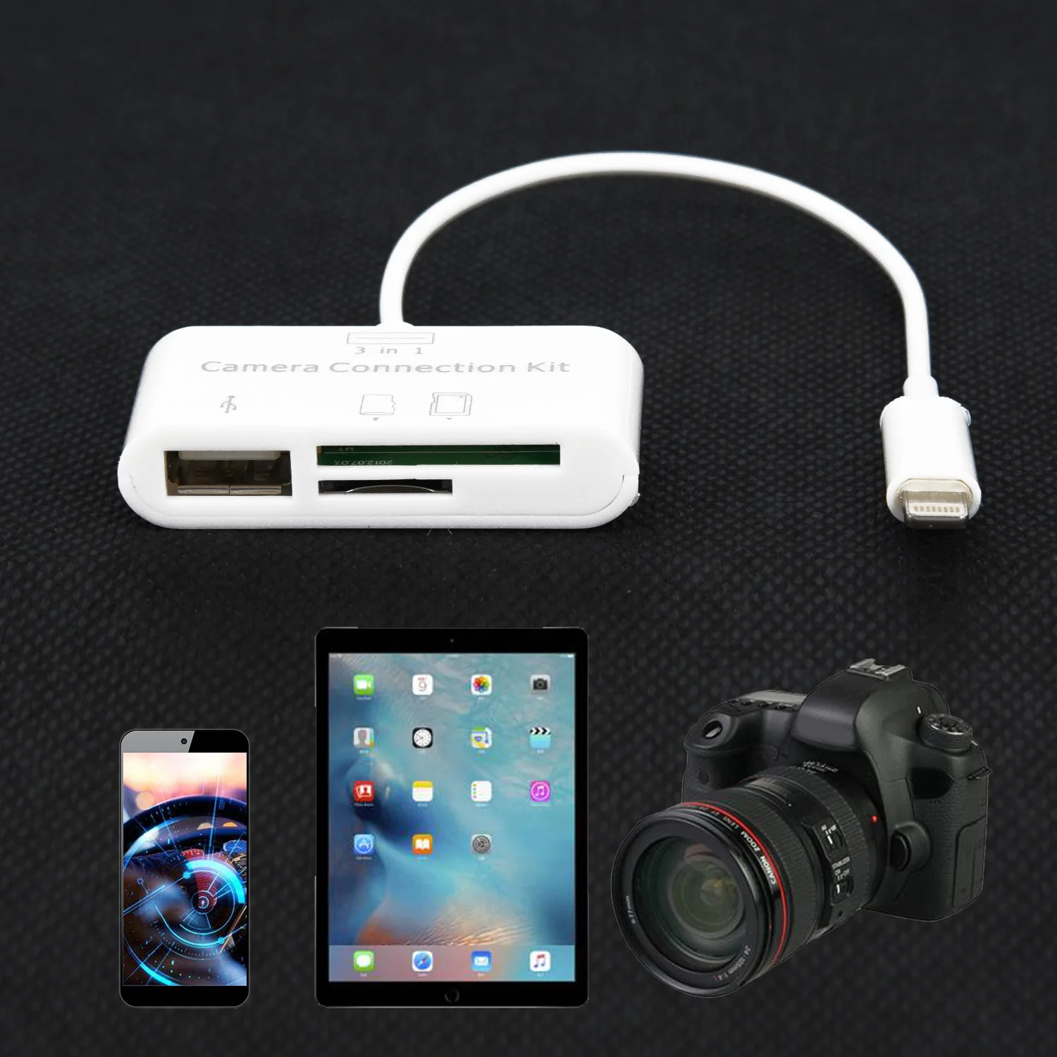 USB кард-ридер Micro SD камера DSLR Link Адаптер для iPad для iphone X 8 7 6 5 часть аксессуары