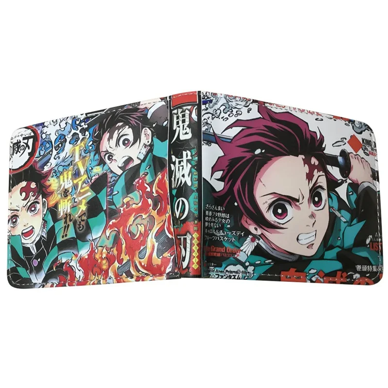 

Anime Wallet Demon slayer Kamado Tanjirou card wallet with coin pocket card holder
