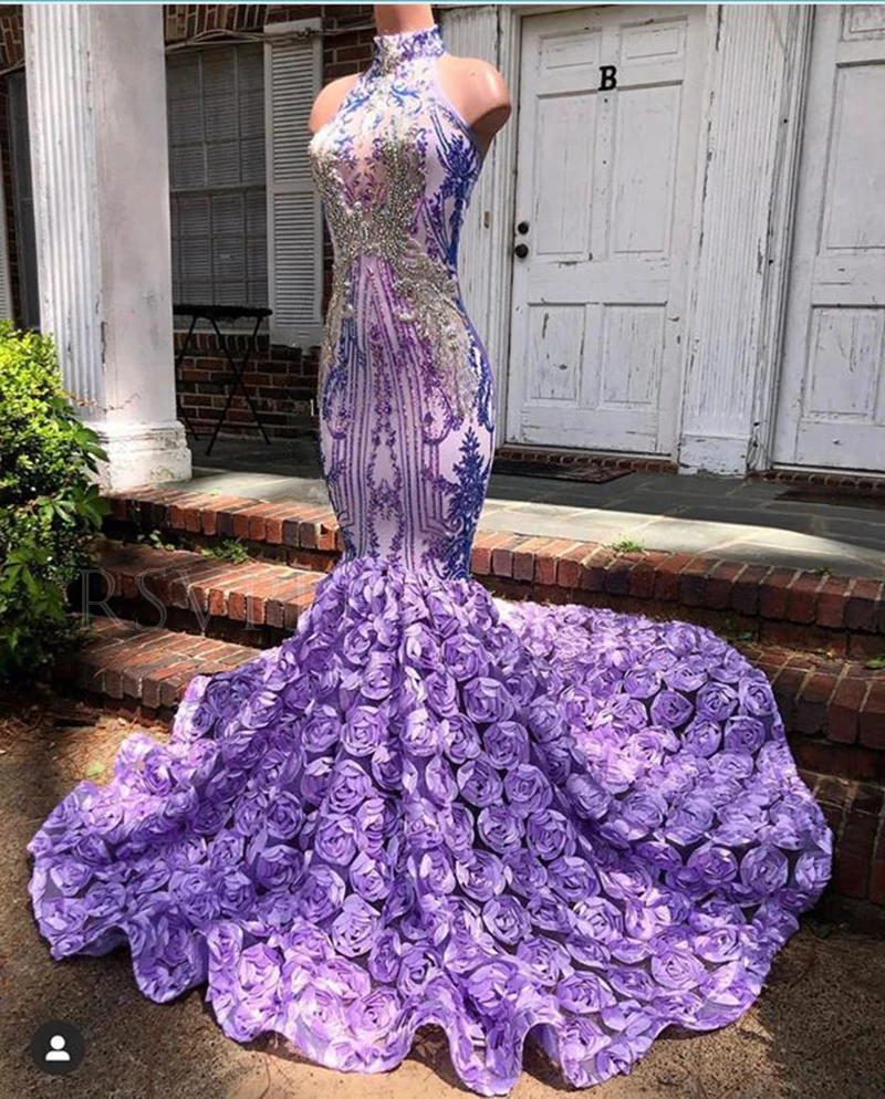 Gaun Prom Lavender Gaun Prom Panjang 