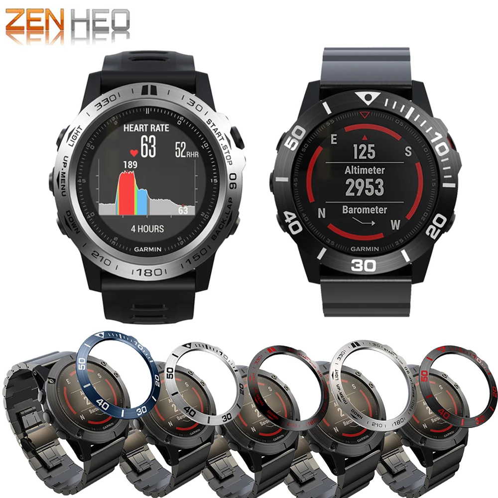 Металлическое кольцо Обложка для Garmin Fenix 5X/5X Plus 3/3 HR стайлинга клейкая рамка с