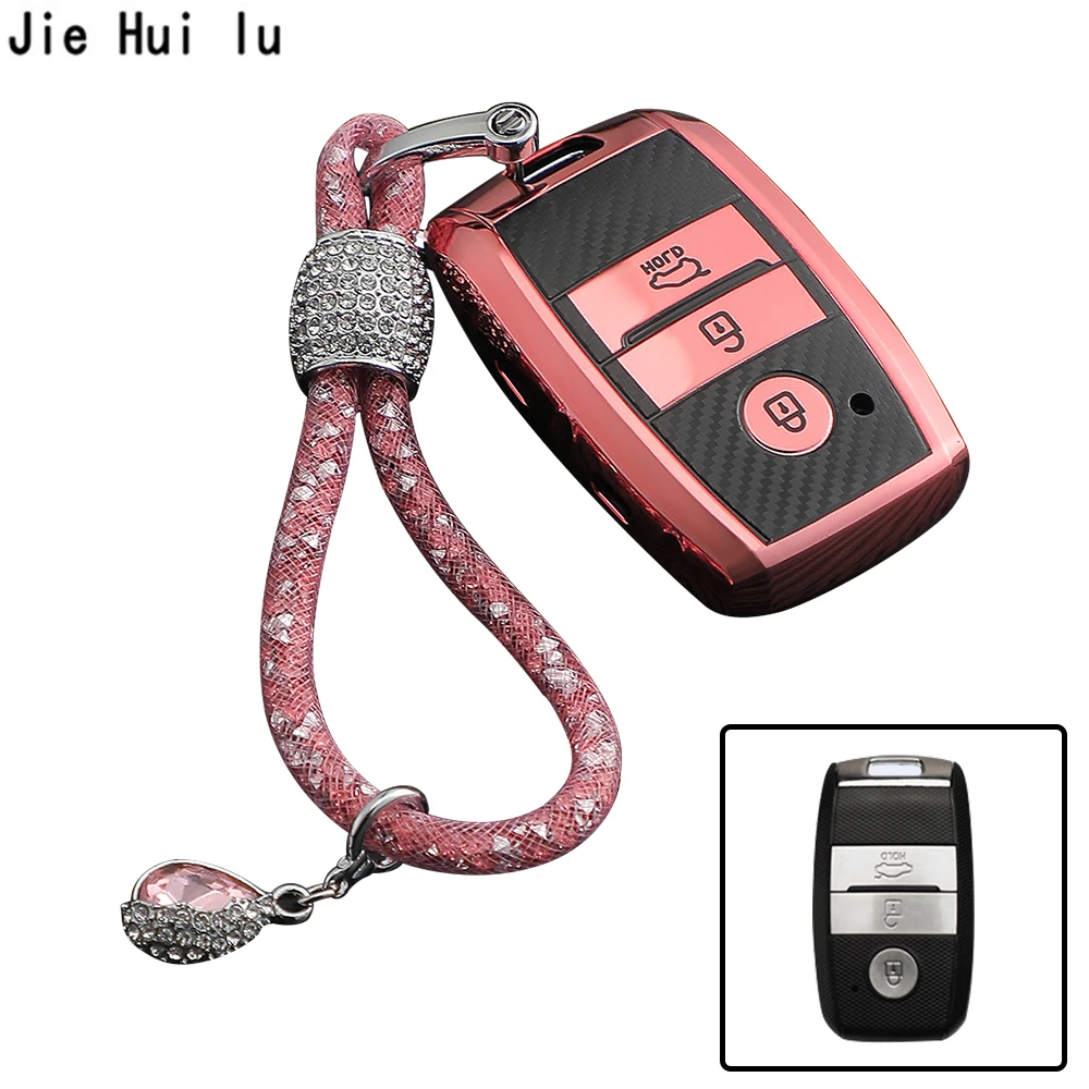 

TPU Remote Key Case Cover For Kia Rio K2 Sportage 2018 2019 Cerato K3 Optima K5 Ceed Sorento Soul Forte Sportage R 2011-2015