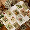 Retro Time Post Office Series Decorative Stickers Scrapbooking Stick Label Diary Stationery Album Vintage stamp flower Stickers ► Photo 1/5