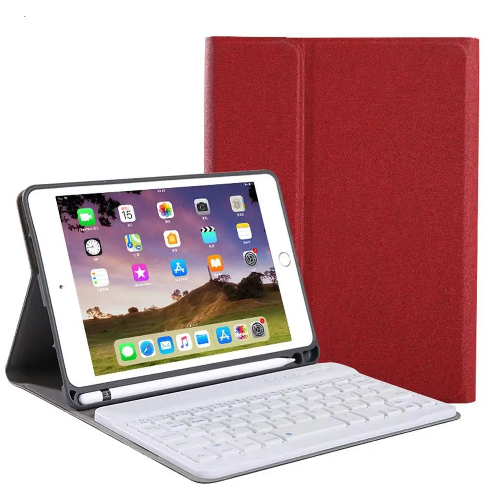 Для Apple iPad 7 10,2 дюймов Съемная bluetooth-клавиатура чехол Подставка для электронных книг защитная оболочка кожи#928