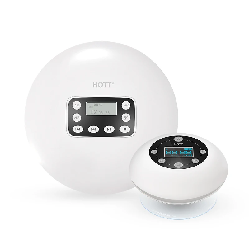 FFYY-HOTT 711T Bluetooth портативный CD-плеер с перезаряжаемой батареей светодиодный дисплей, персональный CD Walkman, чтобы наслаждаться музыкой и аудио