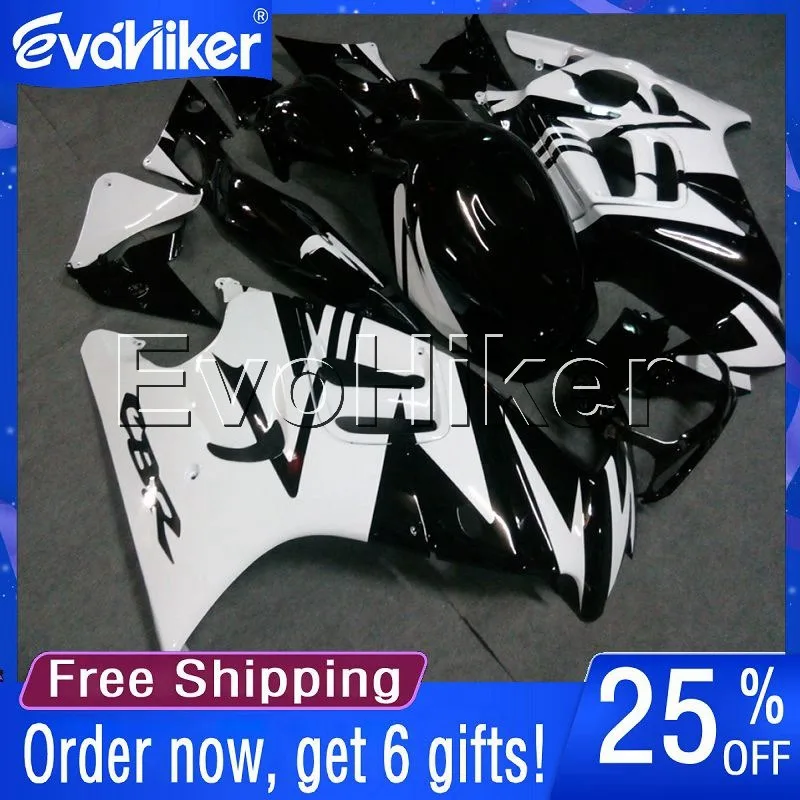 Custom motorcycle fairing for CBR600F3 1997-1998 bodywork kit white black +gifts | Автомобили и мотоциклы
