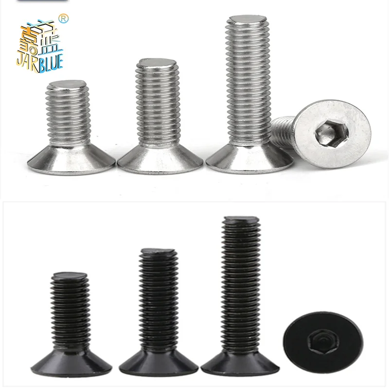 Generic 5-100PCS inbusschroef Din7991 M1.6 M2 M2.5 M3 M4 M5 M6 M7 M8