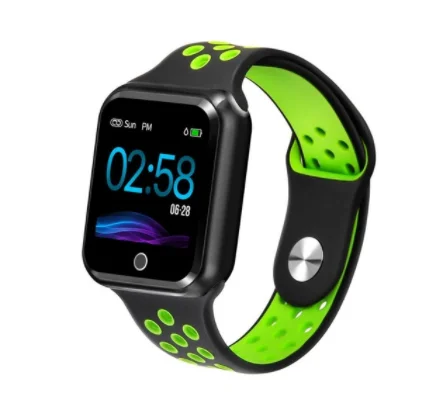 black green S226 Смарт часы IP67 водонепроницаемый браслет сердечного ритма артериального давления Bluetooth спортивные умные часы для iPhone apple Android IOS - Цвет: black green