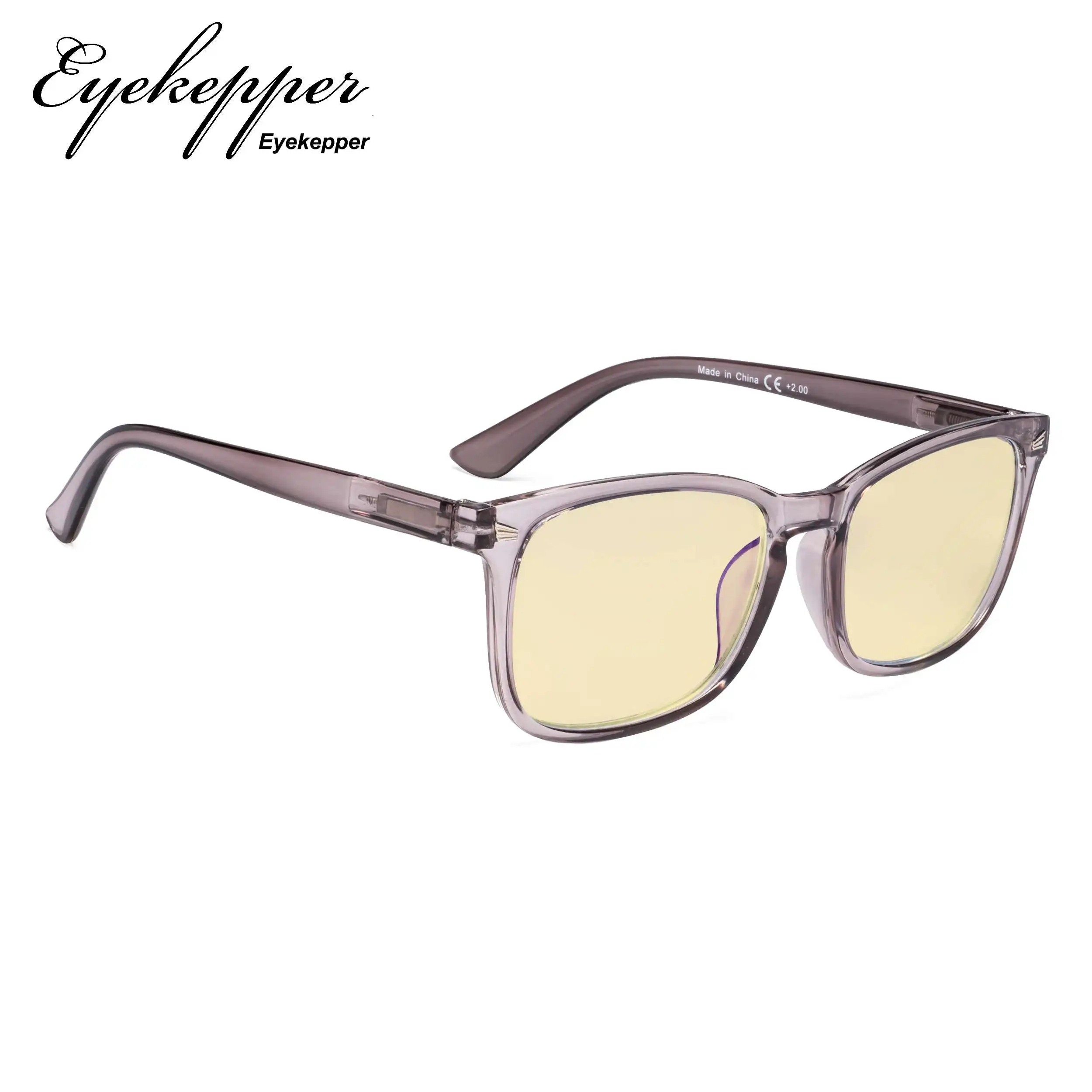 TM1801 Eyekepper, синий светильник, блокирующие очки для чтения с желтым фильтром, линзы-Квадратные умники