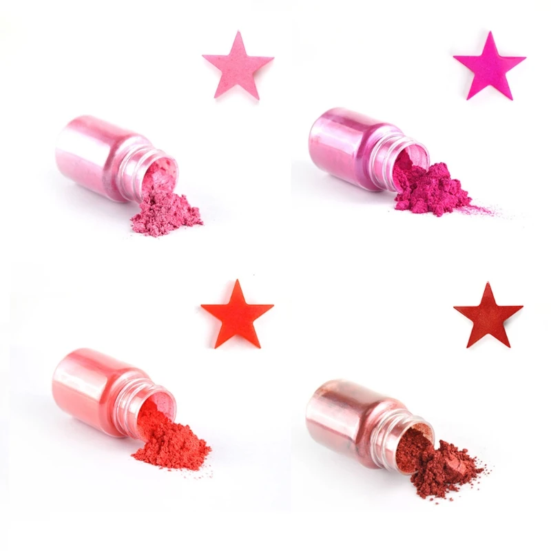 18 Colors Mica Powder Epoxy Resin Color Pigment Dye Set Cosmetic Grade Mica Powder for  Lip Gloss Soap Making Bath Bomb