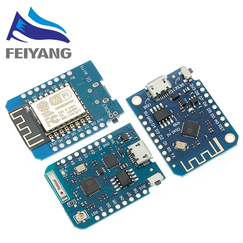 Enhanced WiFi IoT Development Board with ESP8266 and CH340G
