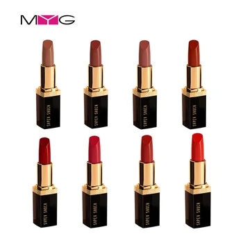 

8 Pcs/Lot Semi Velvet Matte Lipstick Moisturizing Waterproof Nude Color Fashion Lips Makeup Long Lasting Smooth Lipstick