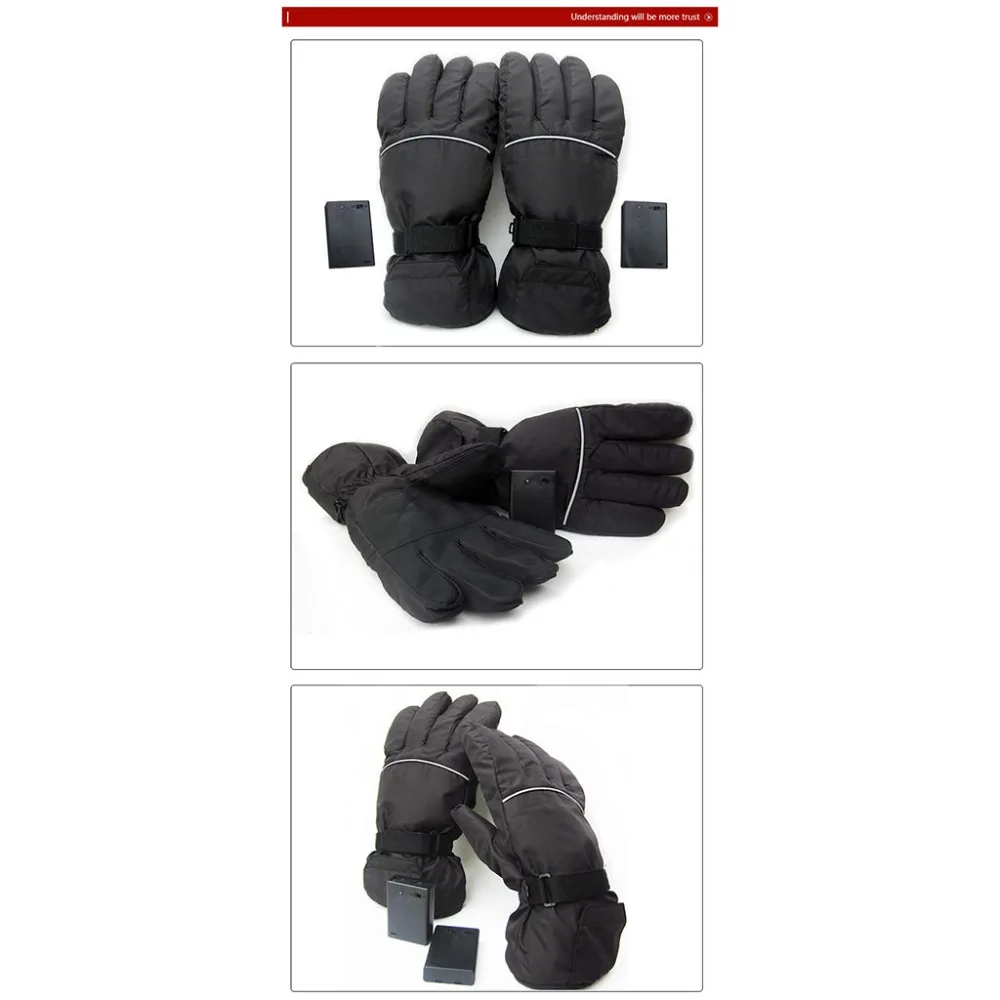 Windproof Ski Heating Gloves 4.5V Heated Polyester Motorcycle Gloves Warm & Safe (First Gear) #3B06 (8)