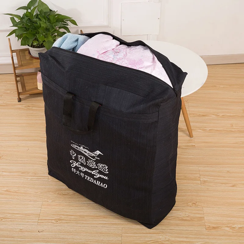 Extra Large Thick Move Bag Denim Large Capacity Shoulder Travel Bag Work Hand Duffel Big Storage Carry Luggage Bag