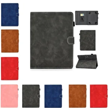 

PU Leather Solid Case Universal Cover For Huawei Media Pad T1 T2 T3 T5 M1 M2 M3 M5 M6 MatePad T8 8.0 8.4 inch Tablet Stand Cases