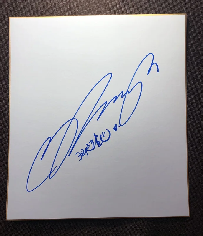 Ручная подписка Song Seung Heon autographed Shikishi доска объявлений подписей 89L
