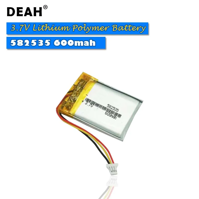3 7 V Lipo cells 582535 600mah литиевая полимерная аккумуляторная батарея для MP3 MP4 MP5 GPS PDA