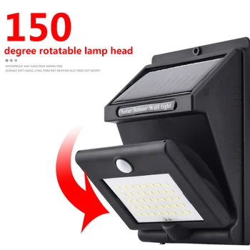 

Foldable 40 LED Solar Light Motion Sensor Waterproof 150 Rotate Wall Street Lamp Support Dropshipping