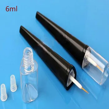 

10/20pcs 6ML triangle eyeliner pen, empty mascara mascara tube, eyeliner bottle with stopper, empty false eyelash glue bottle