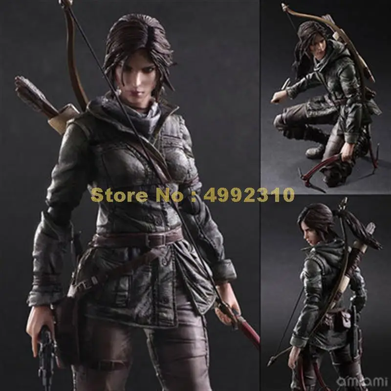 Tomb raider underworld Лара Крофт совместный подвижный ПВХ фигурка коллекция Модель 28 см игрушка