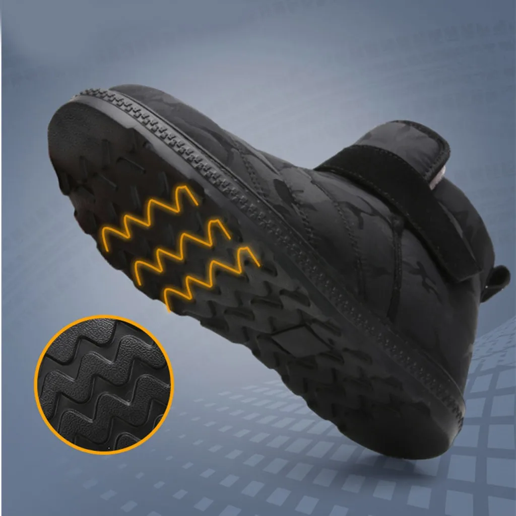 Wild Men's Winter Cotton Booties Non-Slip Casual Snow Protective winter Snow Boots for male Couple Keep Warm platform boots