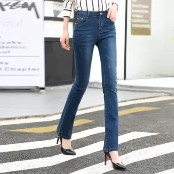 

Vintage Jeans Women With High Waist Denim Pants Casual Stretch Boyfriend Jeans For Women Straight Wide Leg Pants Mom Jeans Q2280