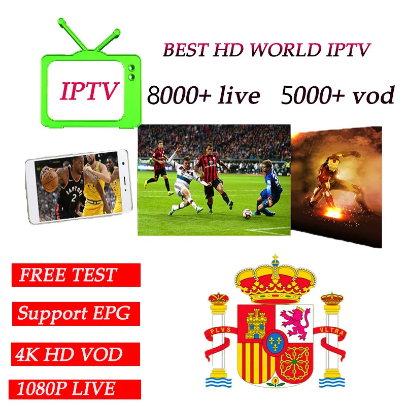

HD World IPTV +8000 Live 5000 VOD 4K HD Channel best for Europe Arabic Asian Africa Latino America Global IPTV subscription