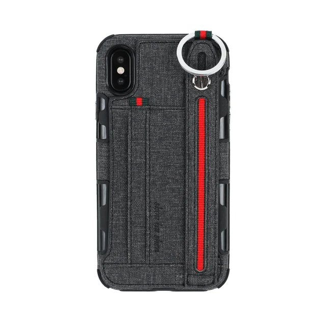Металлическое кольцо для iPhone 11 чехол Coque iPhone X Xs чехол для Max XR слот для карт для iPhone 11 Pro Max Xs 6 s 6s 7 8 Plus 7Plus 7+ 6 - Цвет: Черный