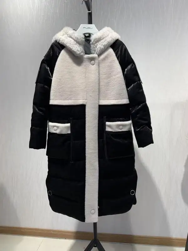OFTBUY, зимняя куртка для женщин, повседневное пальто с натуральным мехом, утиный пух, шерсть, меховой воротник, капюшон, верхняя одежда, Толстая теплая уличная одежда, Корея, Новинка